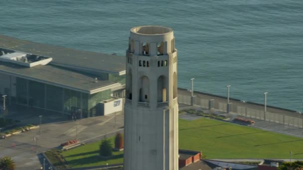 Coit Tower Telegraph Hill ile San Francisco — Stok video