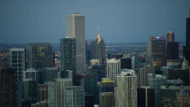 Grattacieli del centro di Chicago, Illinois, Stati Uniti — Video Stock