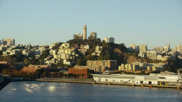 San Francisco s Coit Tower Telegraph Hill — Stock video