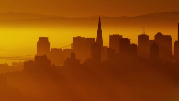 San Francisco und Golden Gate Bridge — Stockvideo