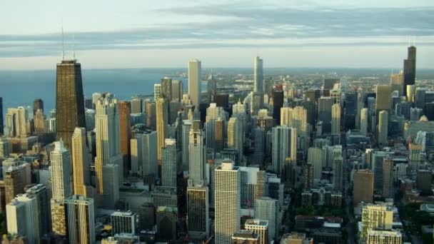 Chicago binalarda modern gökdelen — Stok video