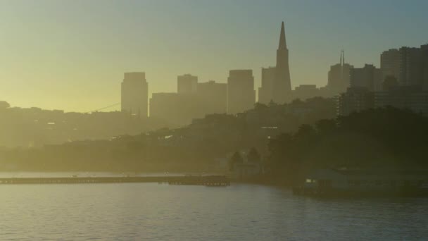 Zonsopgang van San Francisco, Californië — Stockvideo
