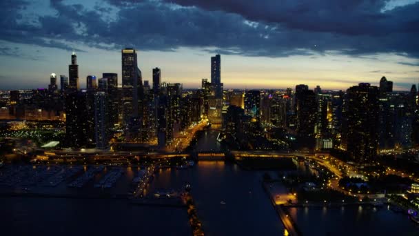 Ciudad metropolitana de Chicago — Vídeo de stock