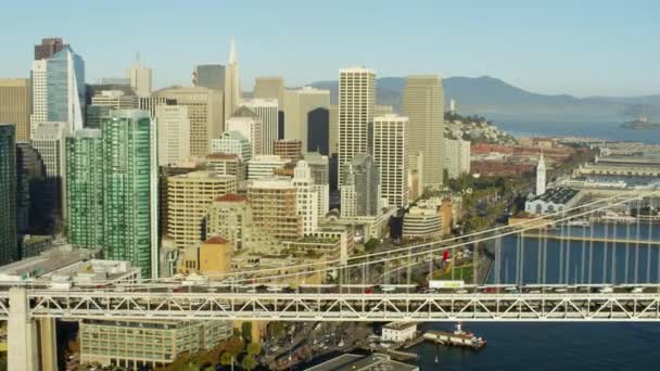 Puente de la bahía de Oakland, San Francisco — Vídeo de stock