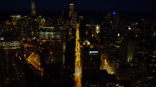 Miejskich autostrad i budynków w mieście Chicago — Wideo stockowe