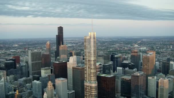Trump tower i chicago, usa — Stockvideo