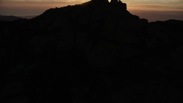 Aerial sunset view Oxnard Ventura County Point Mugu — Stockvideo