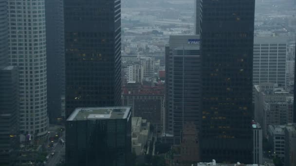 Vista aerea Los Angeles uffici grattacieli California USA — Video Stock