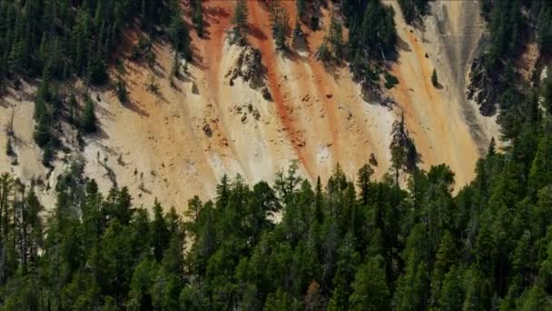 Vista aerea Yellowstone River USA Montagna Montagna delle Montagne Rocciose — Video Stock