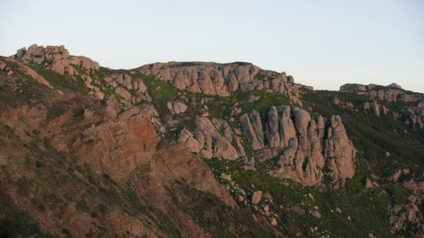 Aerial view Santa Monica mountains Oxnard Ventura County — Stockvideo