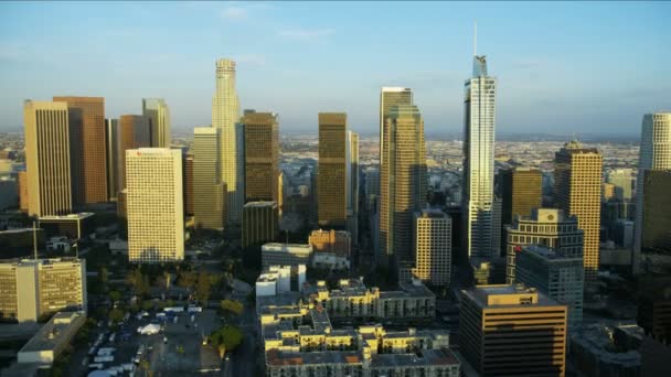 Westlake mahallesinden Los Angeles gökdelenleri. — Stok video