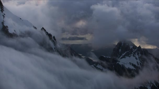 Vista aerea sull'alba Jackson Lake Yellowstone Park USA — Video Stock