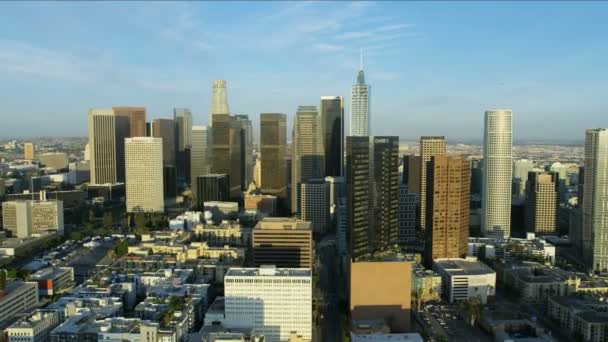 Los Angeles finans bölgesi gökdelenleri Westlake — Stok video