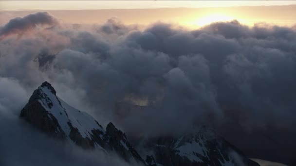 Vue Aérienne Sommet du Mont Moran Grand Tetons USA — Video