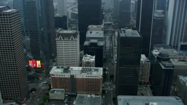 Vista aerea ufficio grattacieli Los Angeles California USA — Video Stock