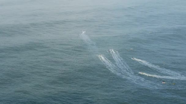 美国空中观光冲浪和喷气式滑雪板 — 图库视频影像