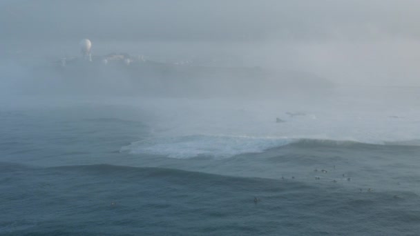 美国太平洋小湾海面的空中冲浪者 — 图库视频影像