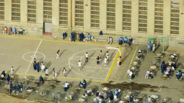 Vista aerea Prigione di Folsom prigionieri incarcerati USA — Video Stock