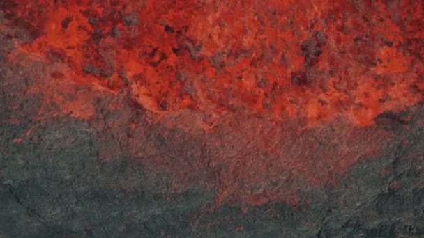 Terra vista aerea potere nature furia lava fusa — Video Stock