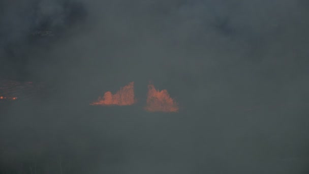 空中景观活火山活动破坏景观 — 图库视频影像