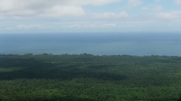 Vista aérea de la costa hawaiana Big Island Hawaii EE.UU. — Vídeos de Stock