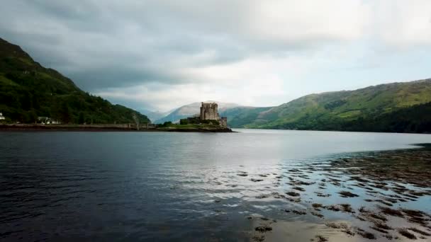 Eilean Donan castle Loch Duich Scottish Highlands Scotland — Stock video