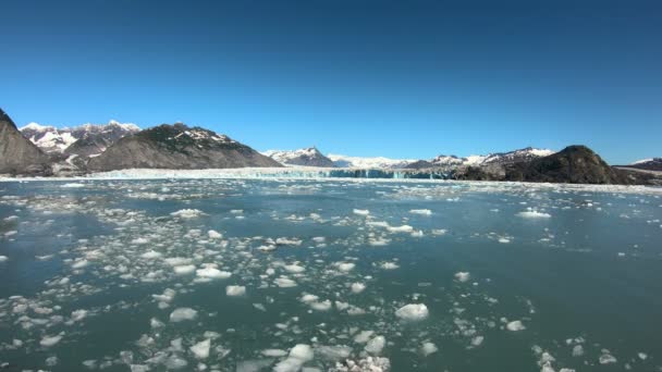 Iklim POV mencair gunung es Pasifik Rim Alaska — Stok Video