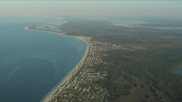 Flygorkan ögonvägg Mexiko Beach Florida USA — Stockvideo