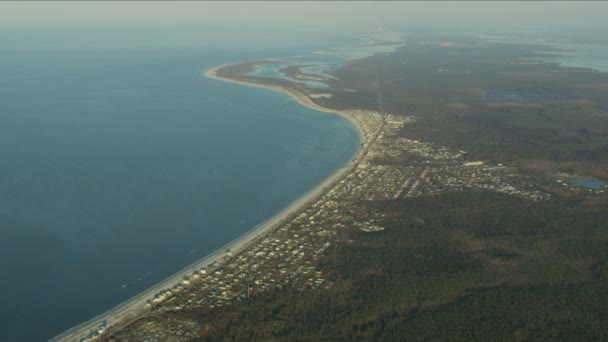 Florida Panhandle üzerinde Michael Kasırgası. — Stok video