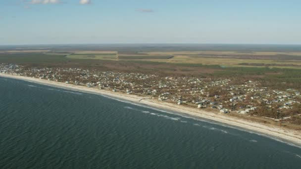 Vue Aérienne Hurricane Michael suite à la destruction de propriétés Floride — Video