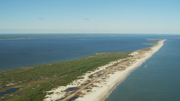 Вид з повітря State Park St. George Sound Island — стокове відео