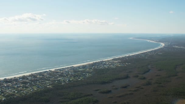 Vista aérea furacão danos México Beach Florida EUA — Vídeo de Stock