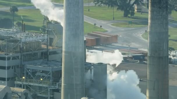 América Novembro 2018 Vista Aérea Complexo Industrial Power Plant Com — Vídeo de Stock