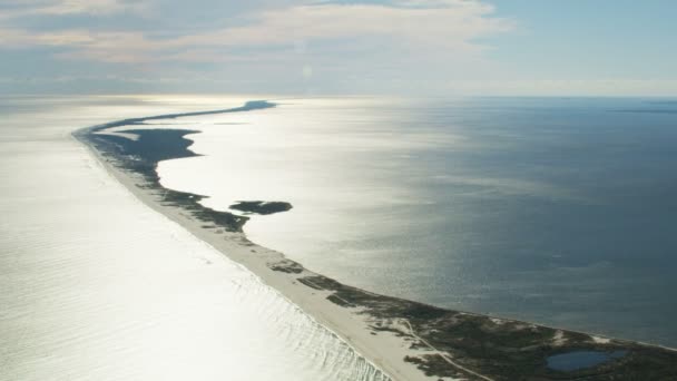 Vista aérea Saint George Sound Golfo do México — Vídeo de Stock