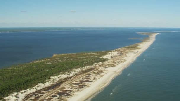 Вид з повітря State Park St. George Sound Island — стокове відео