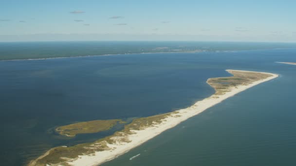 空中ビュー｜Apalachicola Bay St George Island Florida — ストック動画