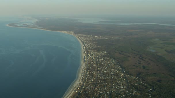 Luftaufnahme Hurrikan Michael über Florida Panhandle — Stockvideo