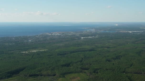 Vista aerea uragano Michael proprietà danneggiata Florida Panhandle — Video Stock