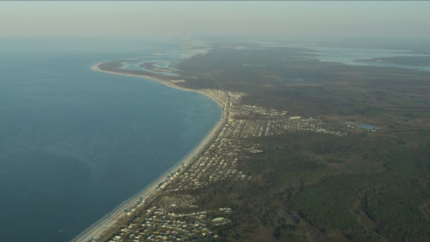 Flygorkanen Michael ögonvägg Mexico Beach Florida — Stockvideo