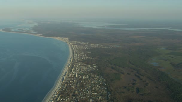 Flygfoto över Mexico Beach orkan förstörelse Florida — Stockvideo
