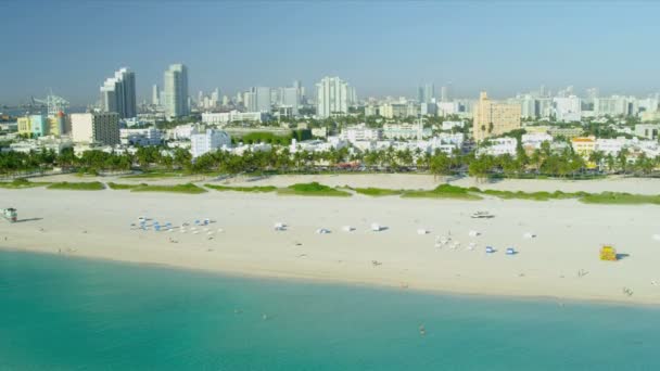 Отели и апартаменты Miami South Beach — стоковое видео