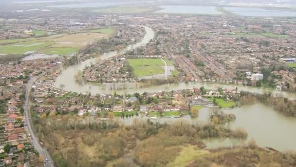 Environmental damage by floodwater — Stock Video