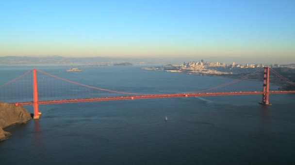 San Francisco 'daki Golden Gate Köprüsü — Stok video