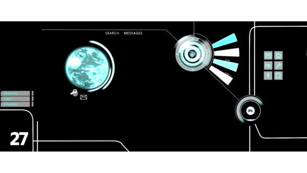 CG vídeo montagem negócios gráficos análise dados layout movimento — Vídeo de Stock