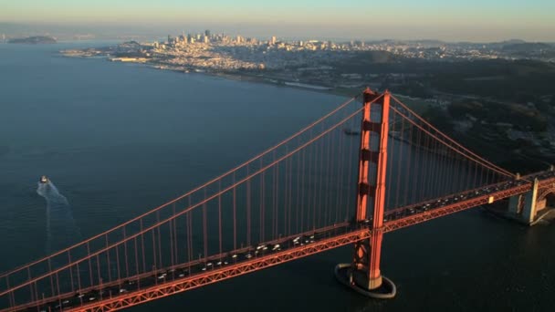 Goldene torbrücke in san francisco — Stockvideo