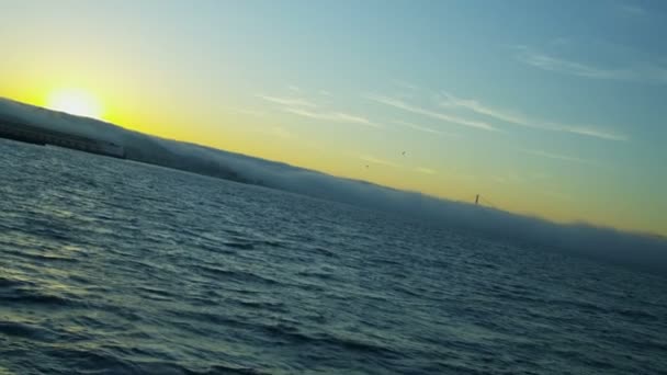 Niebla marina en la Bahía de San Francisco — Vídeo de stock