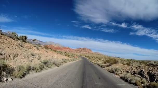 Cesta přes Red Rock Canyon — Stock video