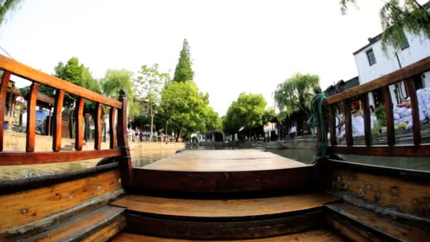 Zhujiajiao pueblo de agua — Vídeos de Stock