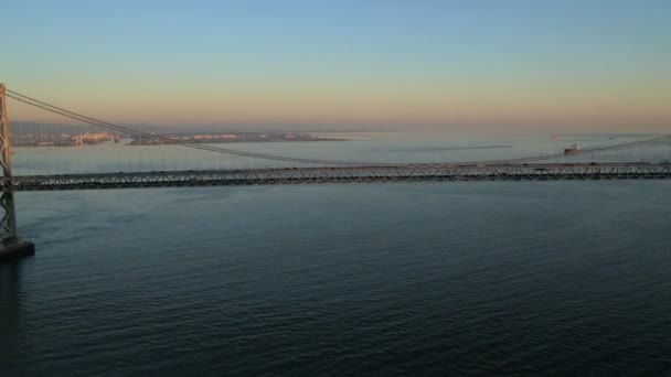 Oakland Bay Suspension Bridge — Stock Video