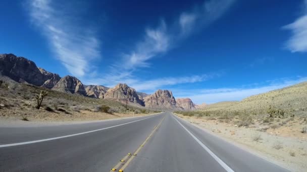 Cesta přes Red Rock Canyon — Stock video